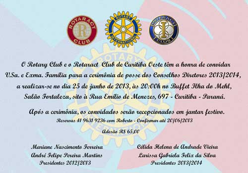 Rotary Club de Curitiba Oeste | Distrito 4730